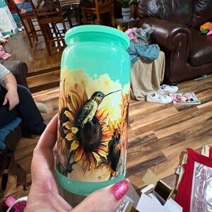 Hummingbird and Sunflower Tumbler
